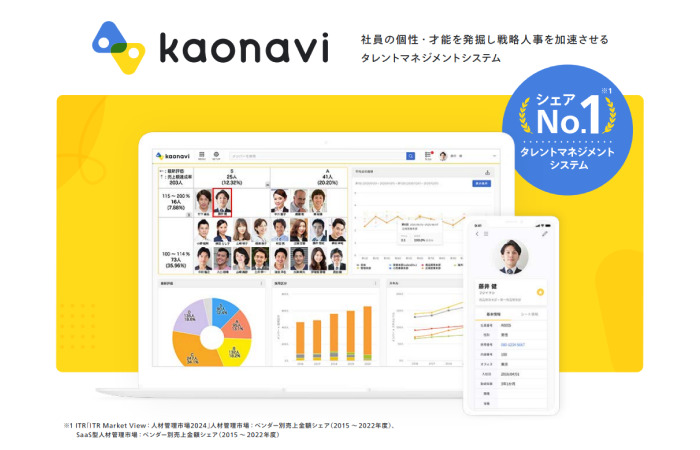 【人材情報一元化・人事評価・離職防止】人事課題解決なら「カオナビ」